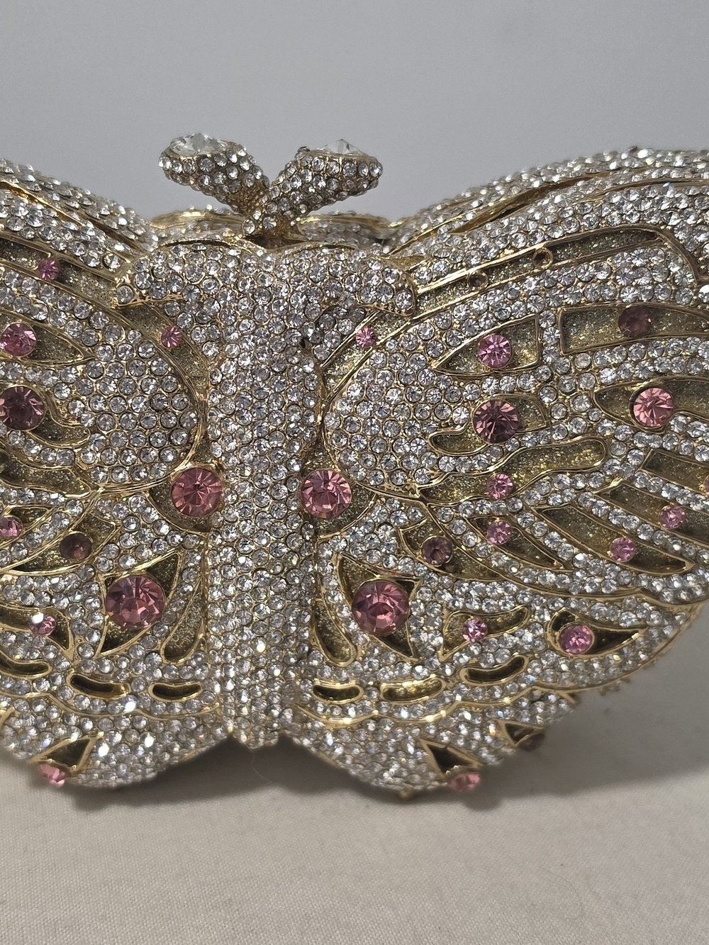 Butterfly Swaroski Crystal - Evening Clutch - Picture 6 of 12